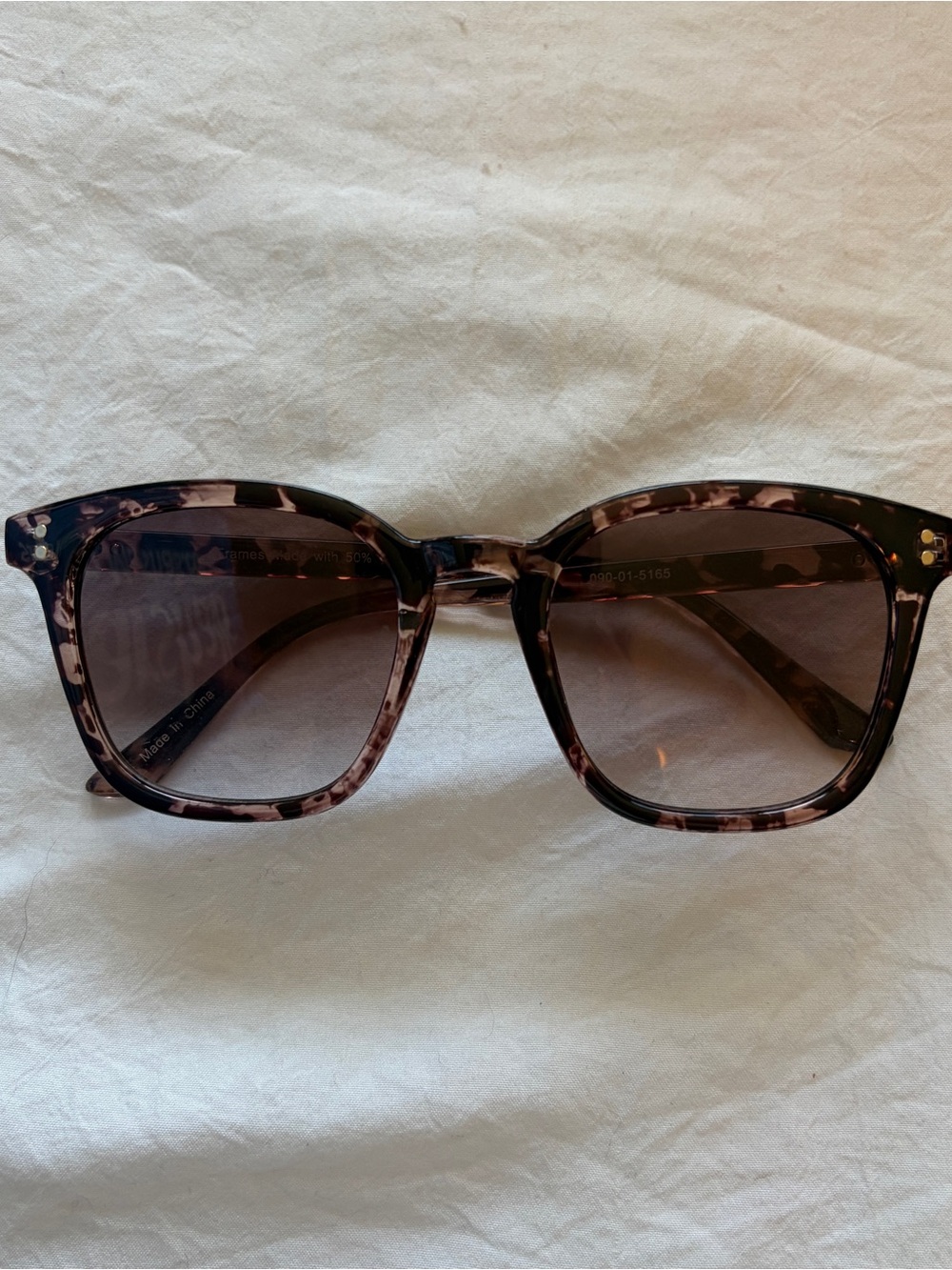 Tortoiseshell Square Women's Sunglasses - Brown